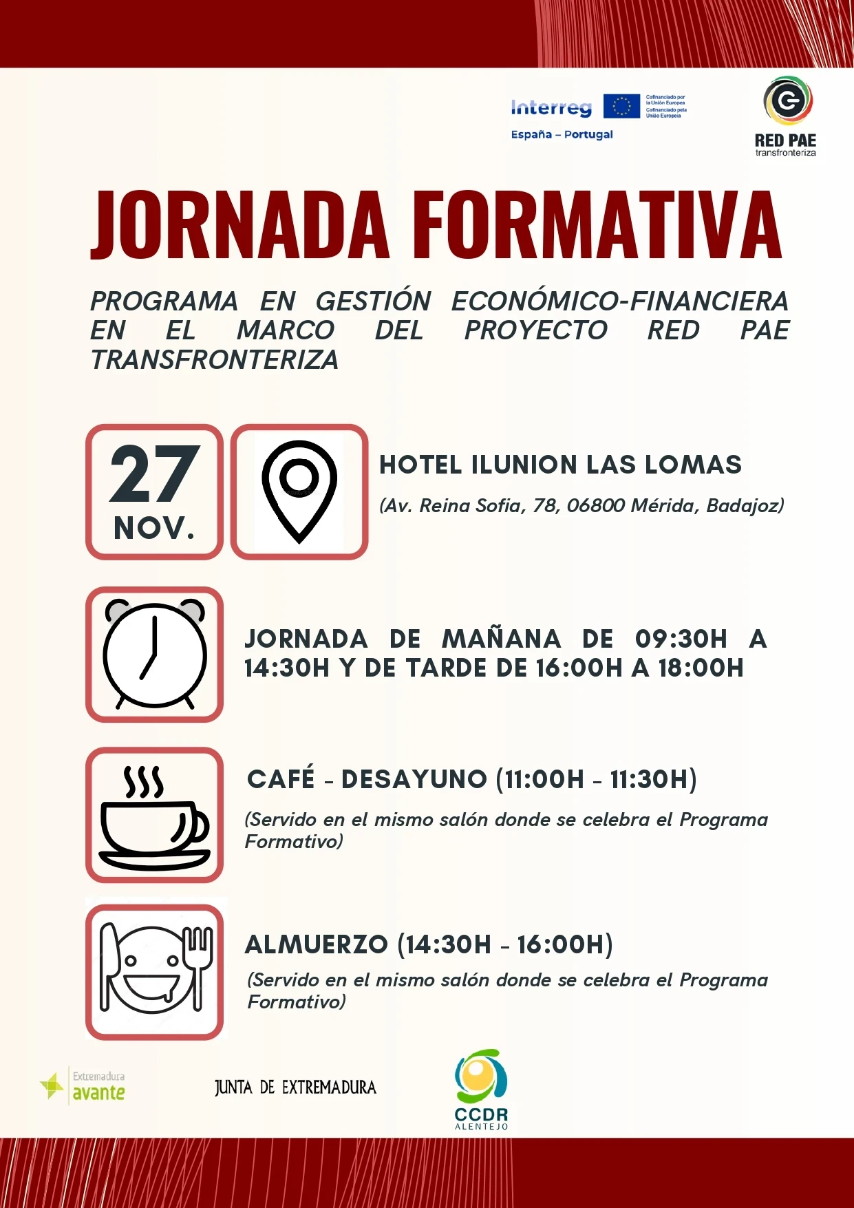 JORNADA FORMATIVA: PROGRAMA EN GESTIÓN ECONÓMICO-FINANCIERA EN EL MARCO DE LA RED PAE