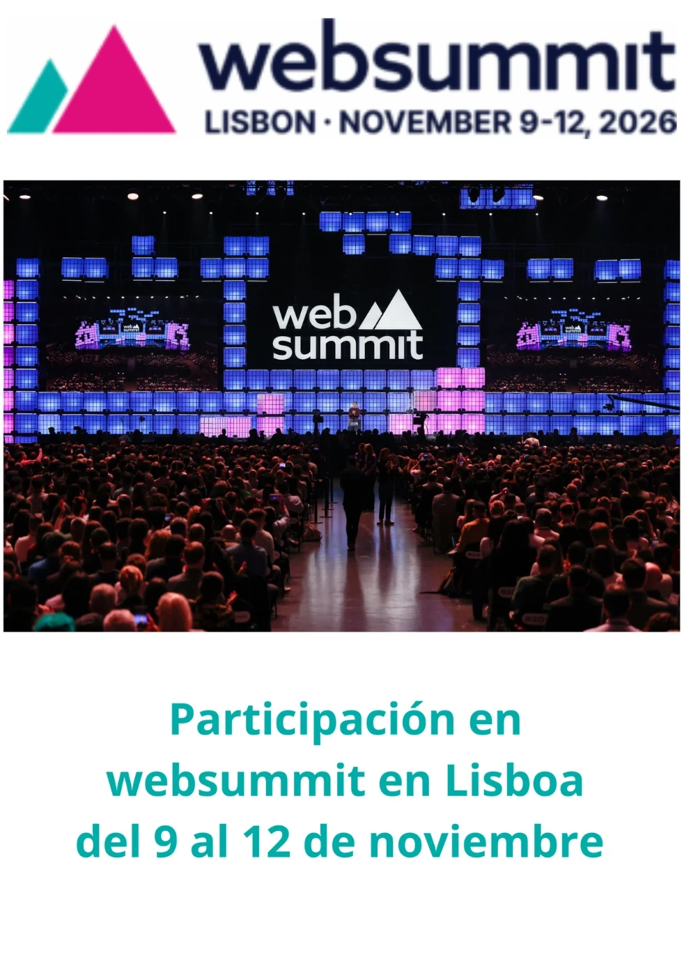 PARTICIPACIÓN EN WEB SUMMIT DE LISBOA 2026